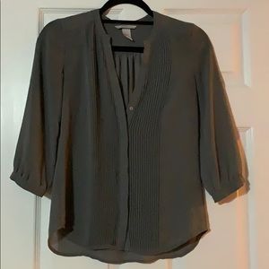 H&M Sheer 3/4 length blouse